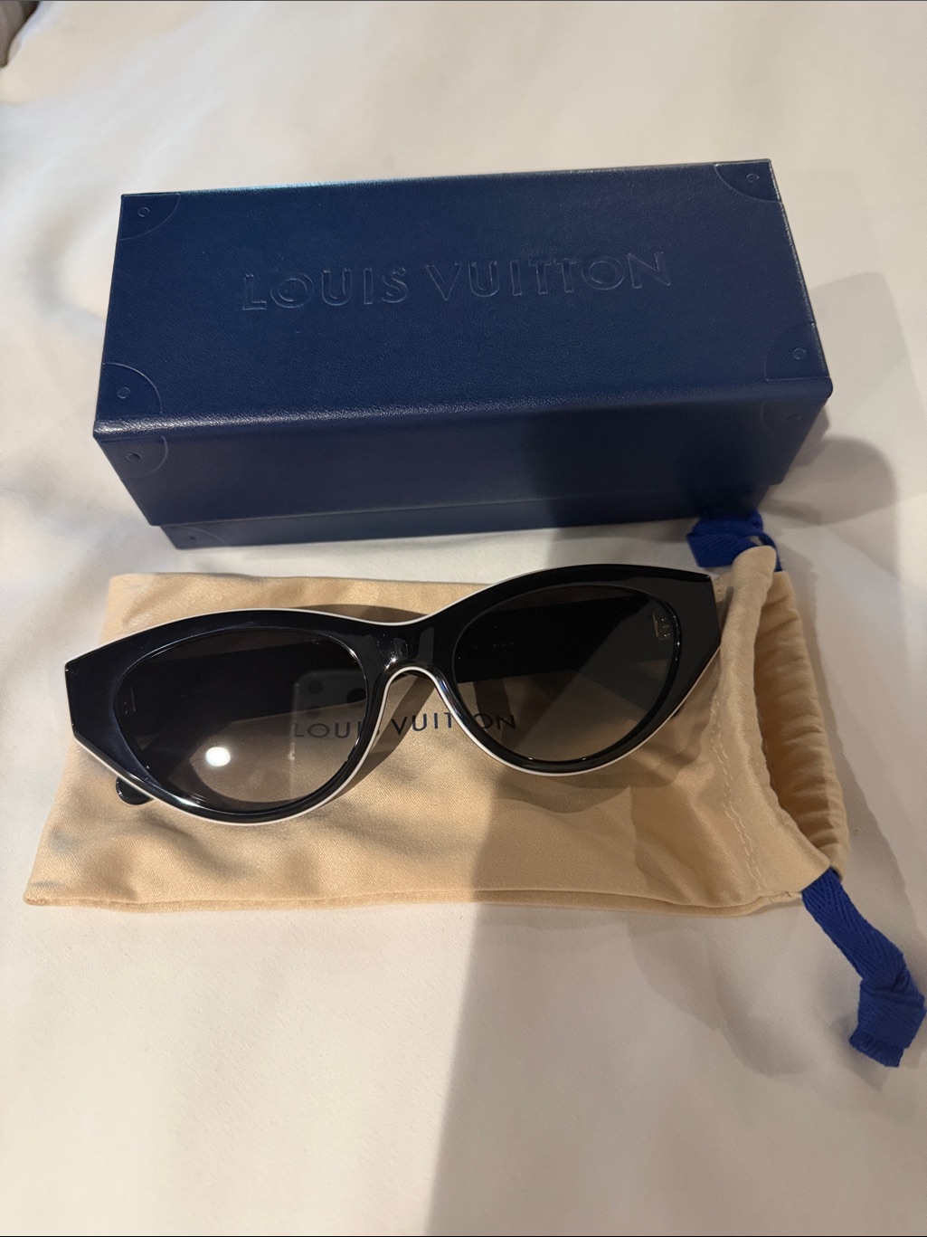 Louis Vuitton Black Monogram Cat Eye Sunglasses